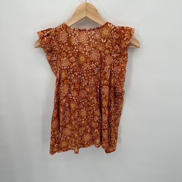 SUNDRY NWT Evereve Sienna Flutter Sleeve Blouse // 0 XS - Picture 9 of 11